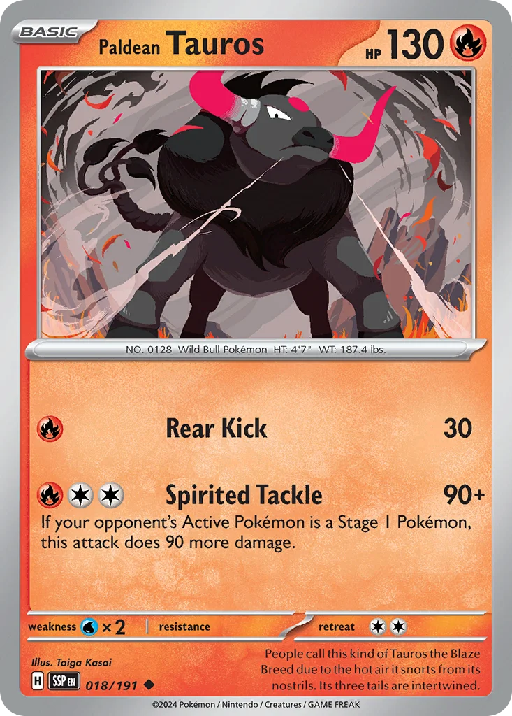 Paldean Tauros 018/191 Uncommon