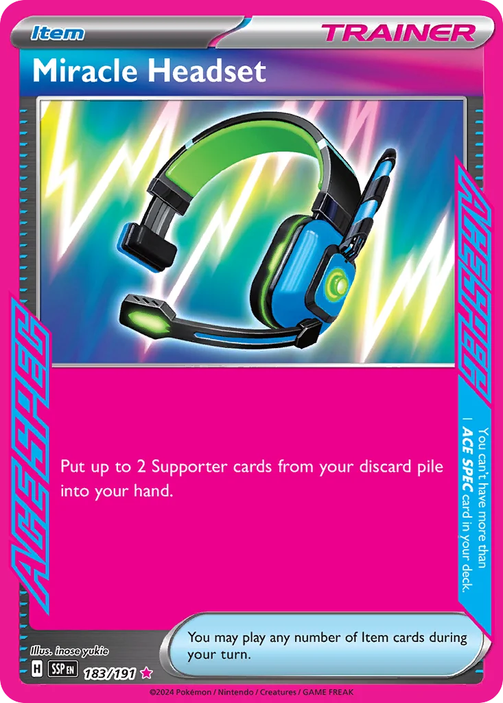 Miracle Headset 183/191 Ace spec rare