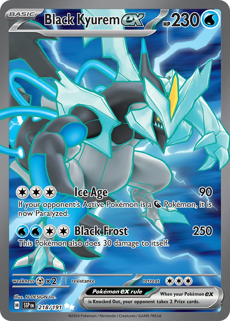 Black Kyurem ex 218/191 Ultra rare