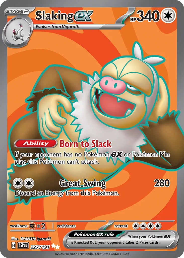 Slaking ex 227/191 Ultra rare