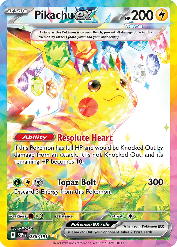 sv8-238 Pikachu ex 238/191 Special illustration rare
