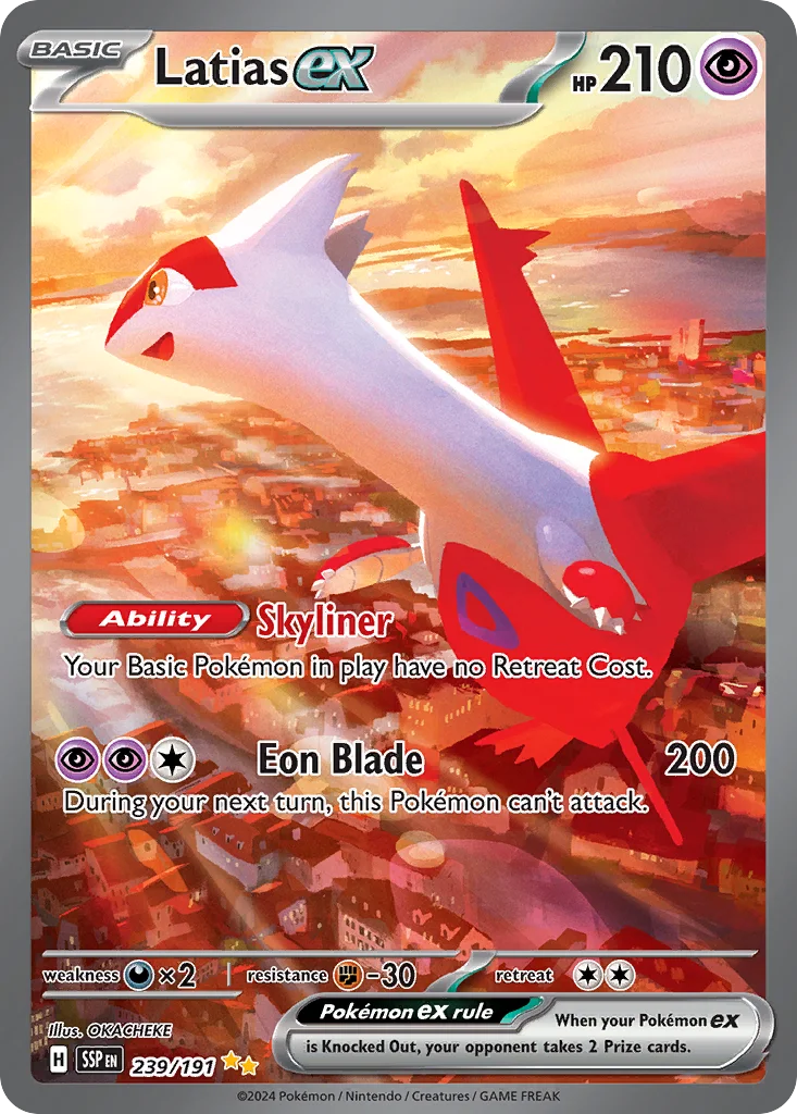 sv8-239 Latias ex 239/191 Special illustration rare