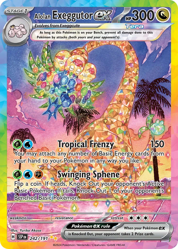 Alolan Exeggutor ex 242/191 Special illustration rare