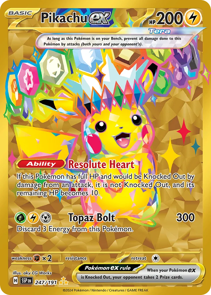 Pikachu ex 247/191 Hyper rare