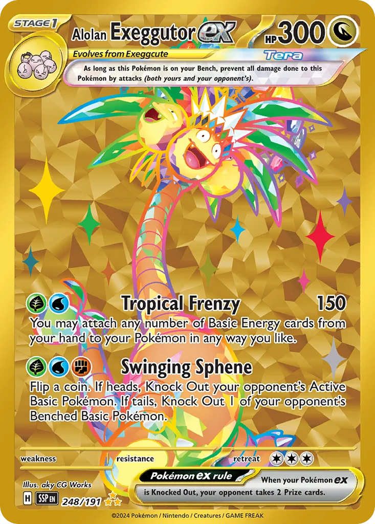 Alolan Exeggutor ex 248/191 Hyper rare