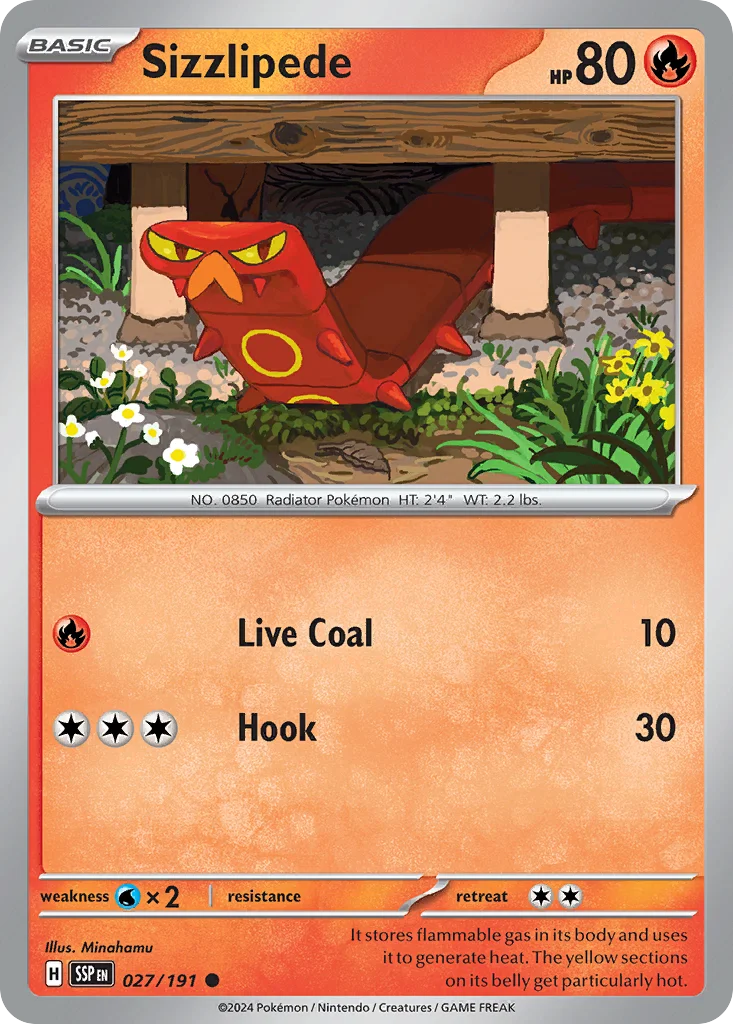 sv8-27 Sizzlipede 027/191 Common