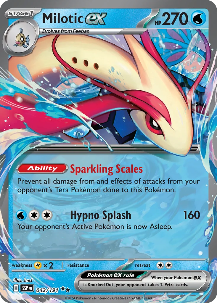 sv8-42 Milotic ex 042/191 Double rare