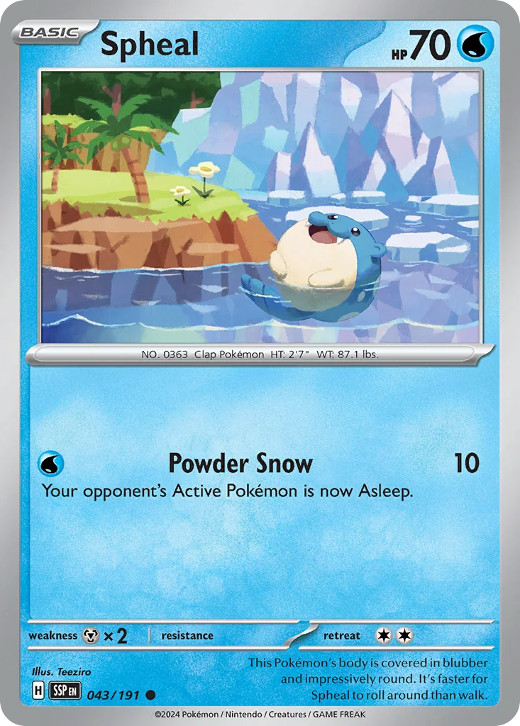 sv8-43 Spheal 043/191 Common