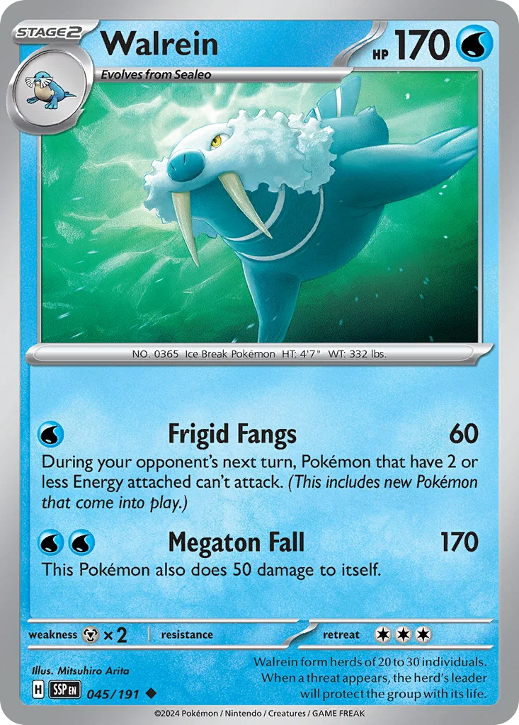 sv8-45 Walrein 045/191 Uncommon