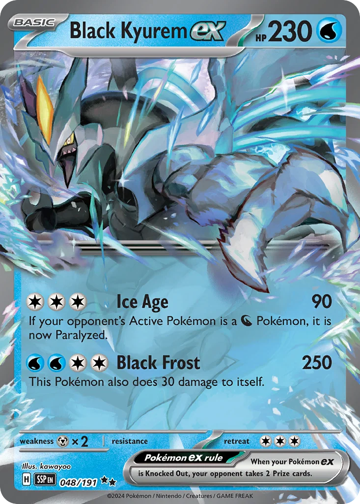 sv8-48 Black Kyurem ex 048/191 Double rare