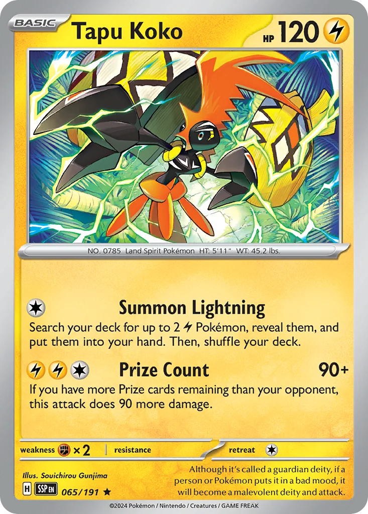 sv8-65 Tapu Koko 065/191 Rare
