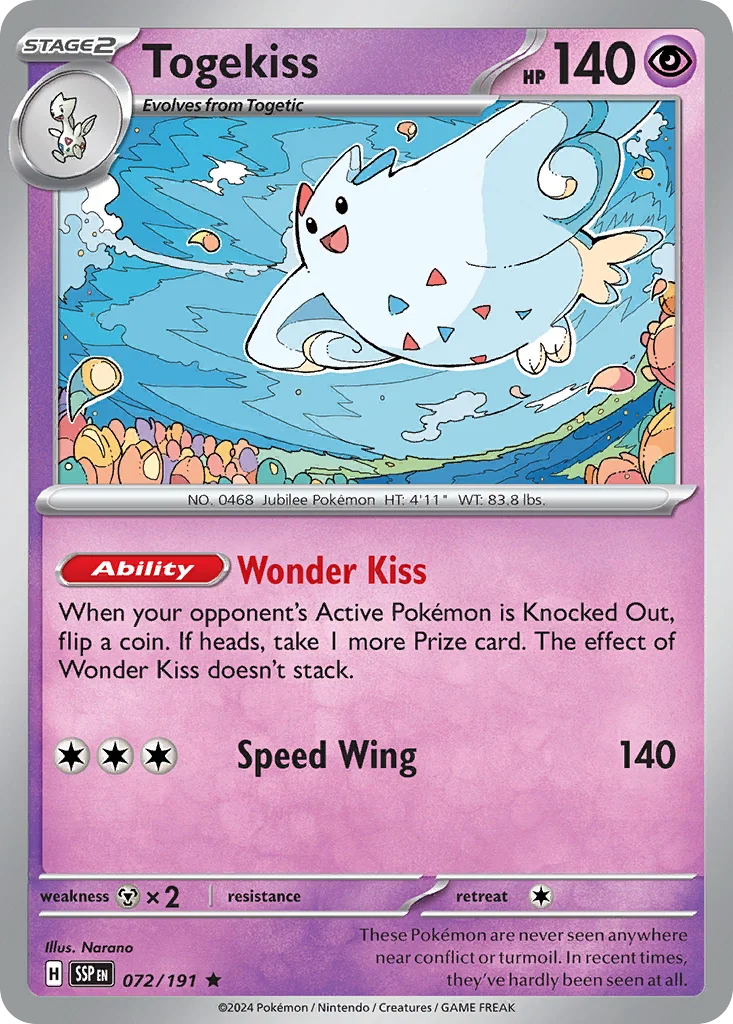 sv8-72 Togekiss 072/191 Rare