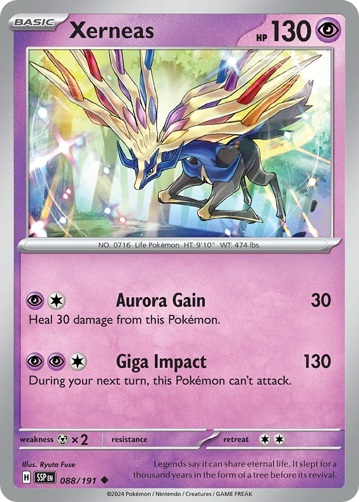 sv8-88 Xerneas 088/191 Uncommon