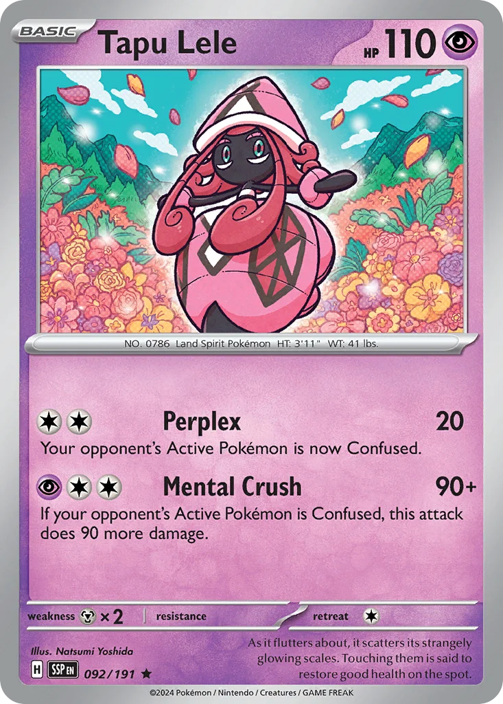 sv8-92 Tapu Lele 092/191 Rare