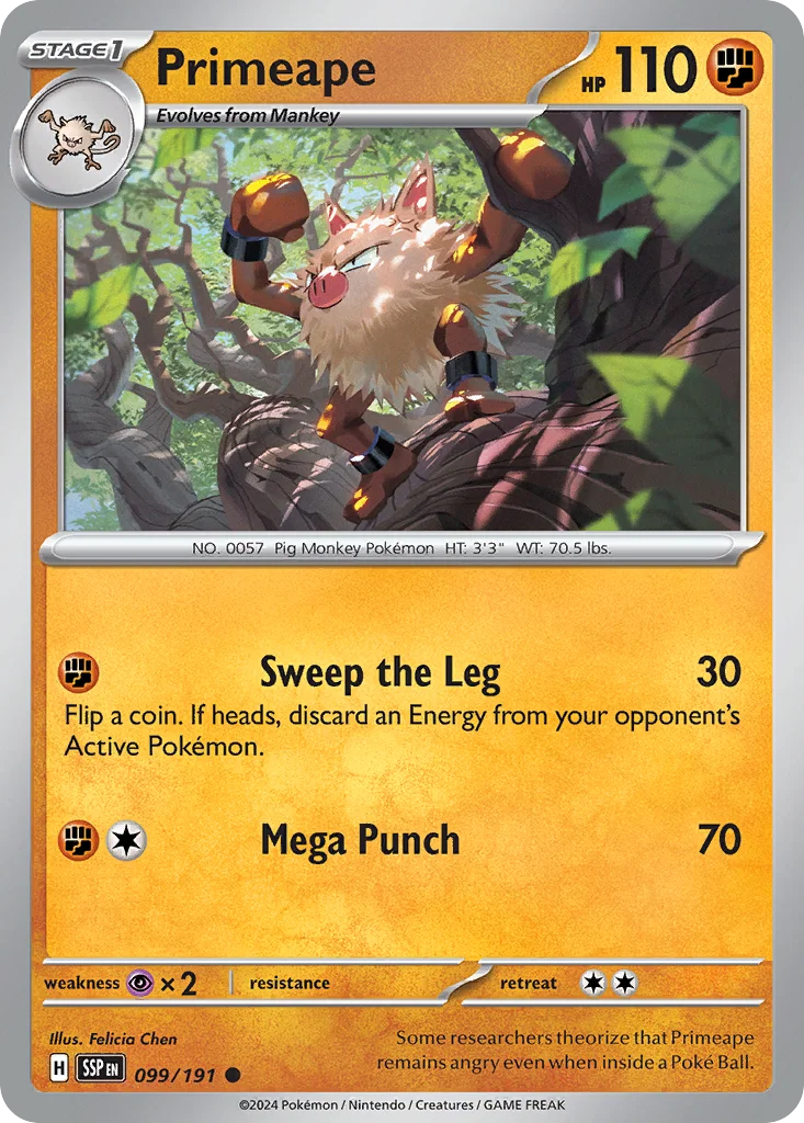 Primeape 099/191 Common