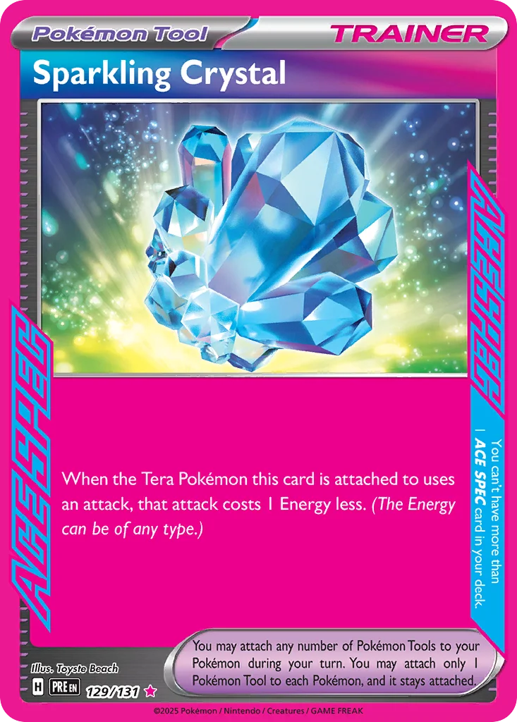 Sparkling Crystal 129/131 Ace spec rare