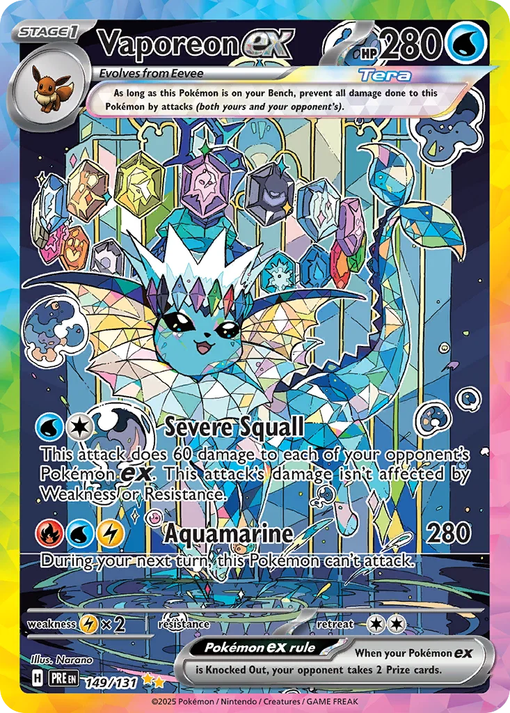 Vaporeon ex 149/131 Special illustration rare