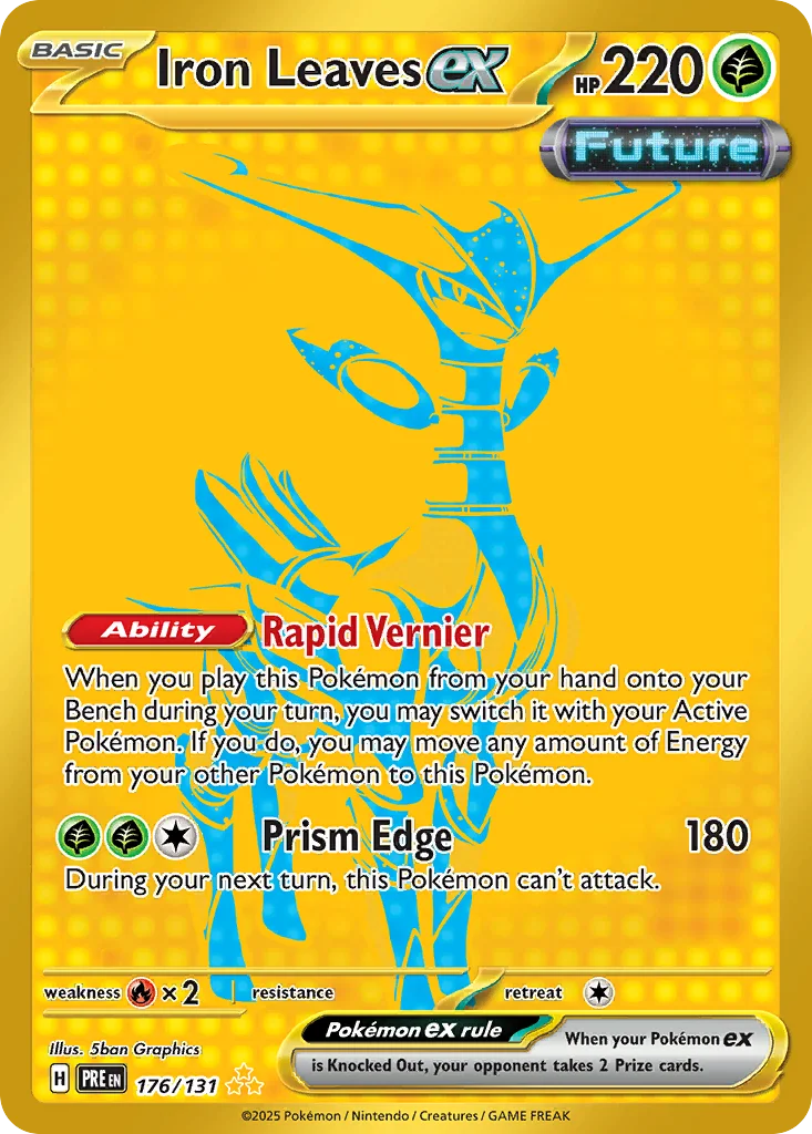 sv8pt5-176 Iron Leaves ex 176/131 Hyper rare
