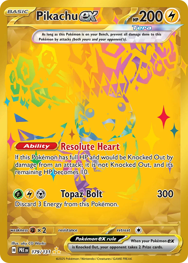 sv8pt5-179 Pikachu ex 179/131 Hyper rare