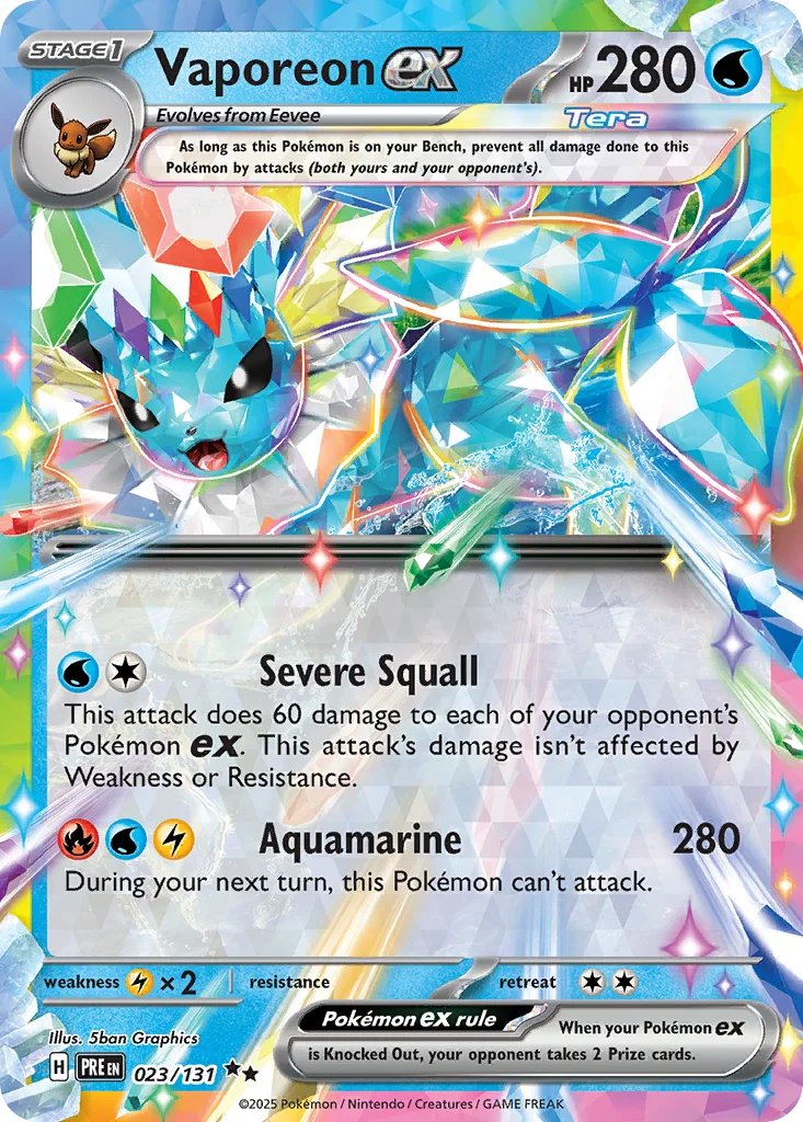 Vaporeon ex 023/131 Double rare
