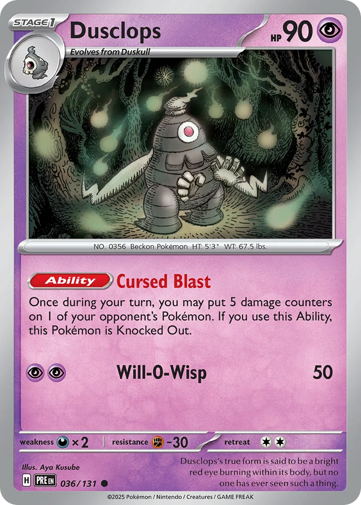 Dusclops 036/131 Common