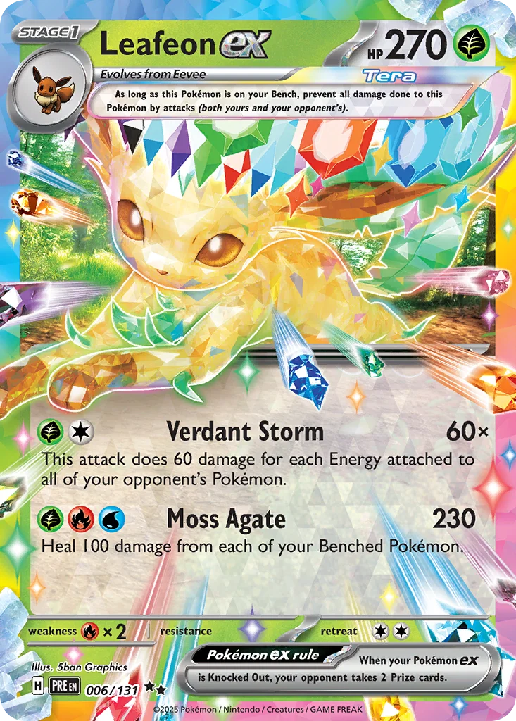 Leafeon ex 006/131 Double rare