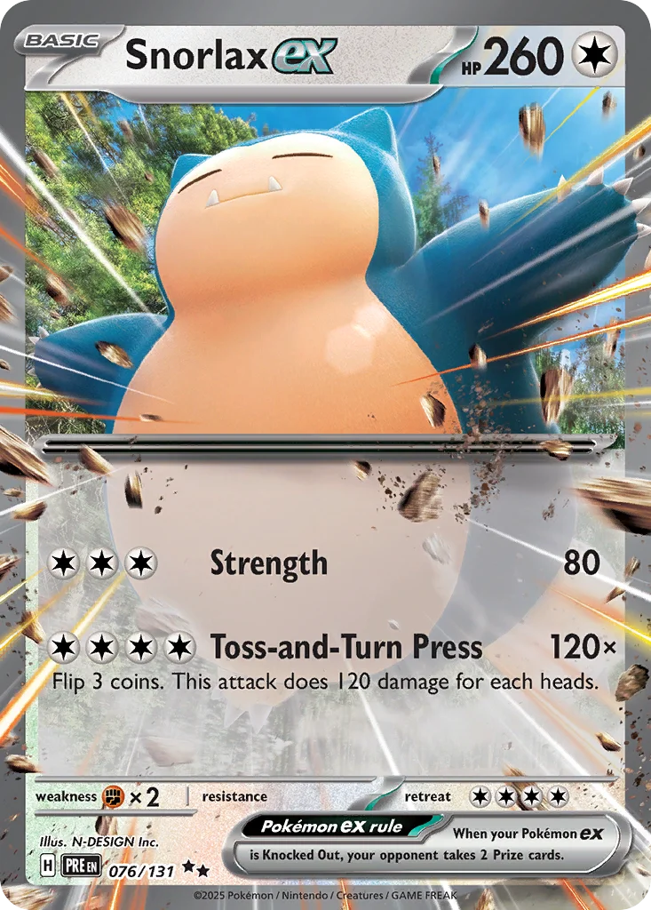 Snorlax ex 076/131 Double rare