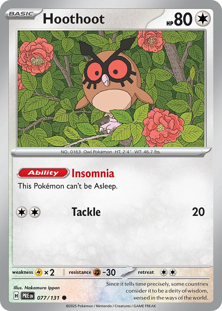 Hoothoot 077/131 Common