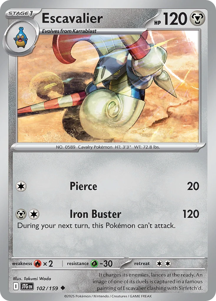 Escavalier 102/159 Uncommon