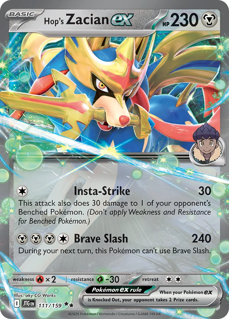 Hop's Zacian ex 111/159 Double rare