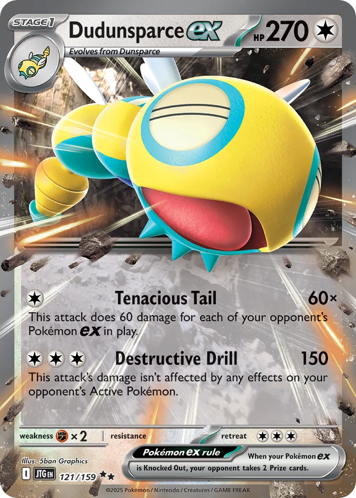 Dudunsparce ex 121/159 Double rare