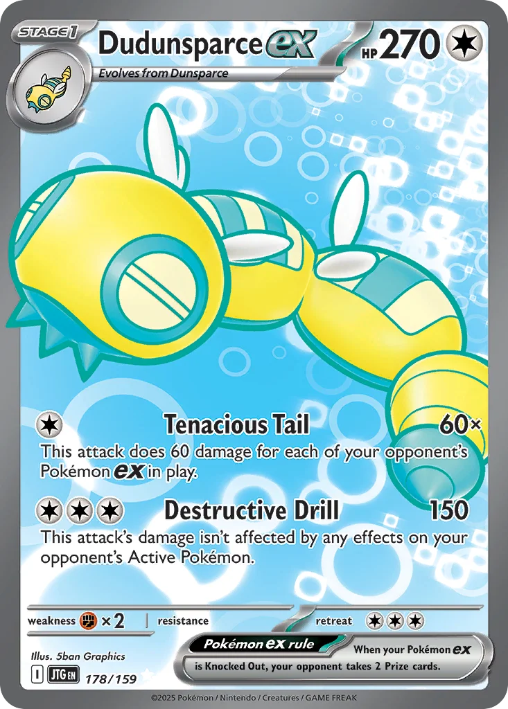 Dudunsparce ex 178/159 Ultra rare