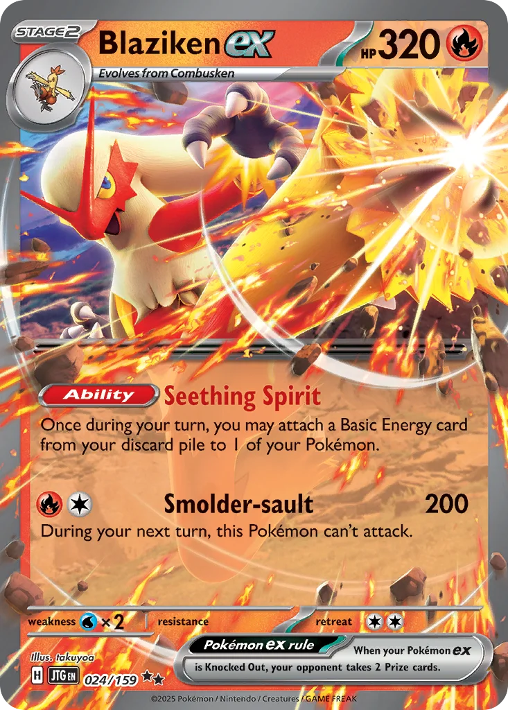 Blaziken ex 024/159 Double rare