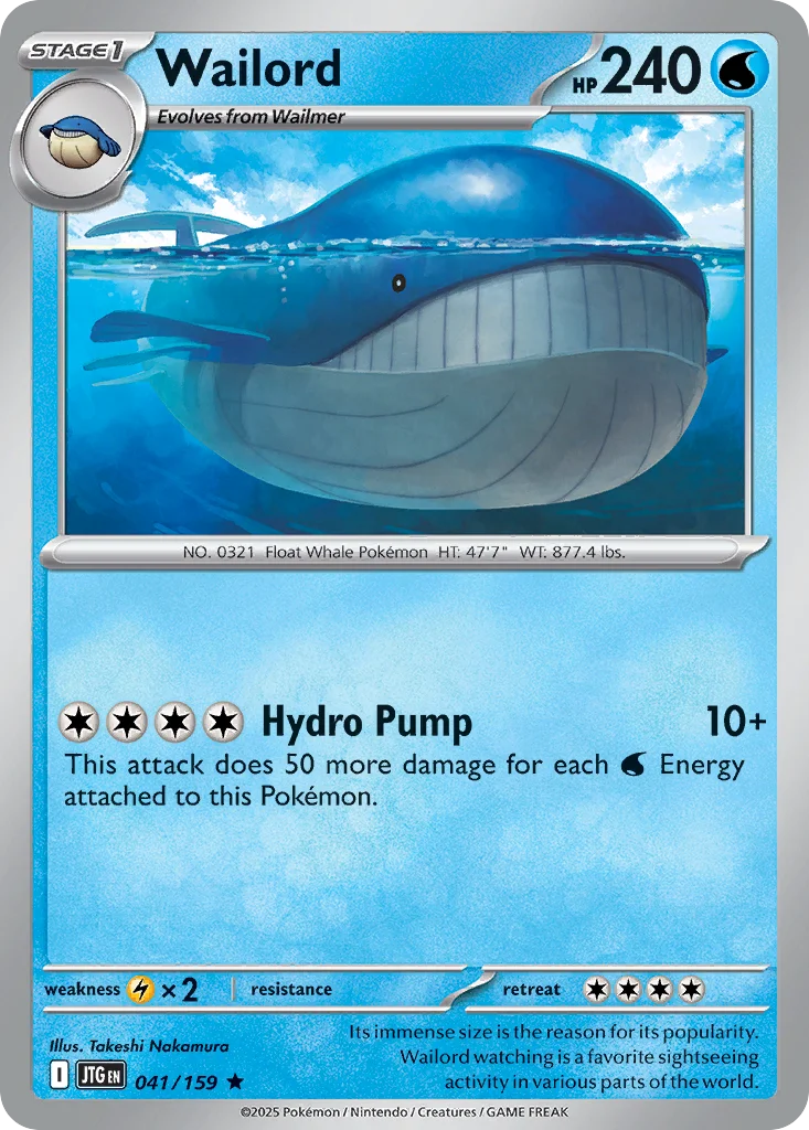 Wailord 041/159 Rare