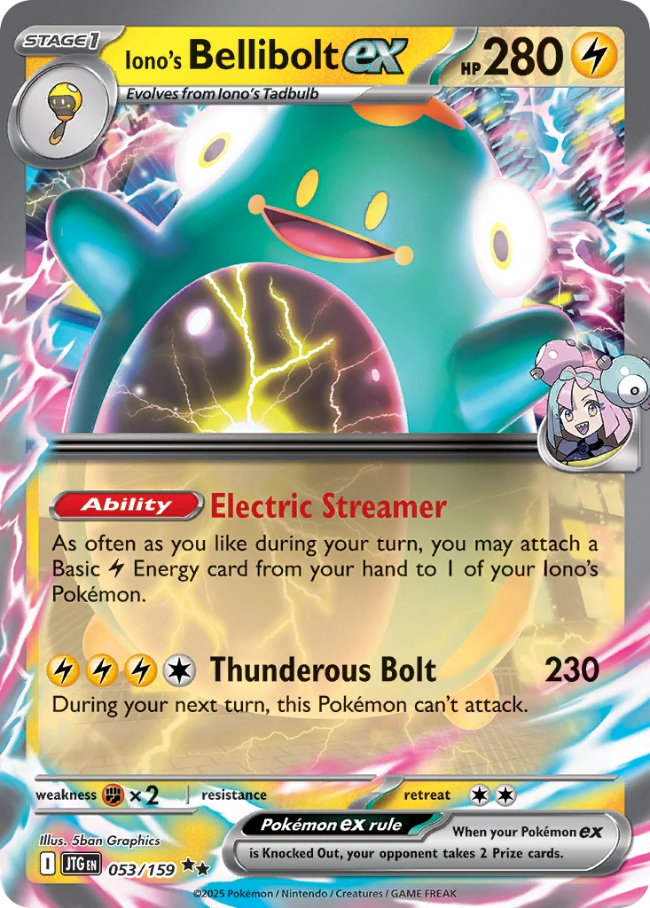 Iono's Bellibolt ex 053/159 Double rare