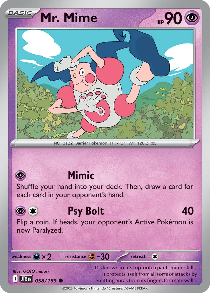 Mr. Mime 058/159 Common