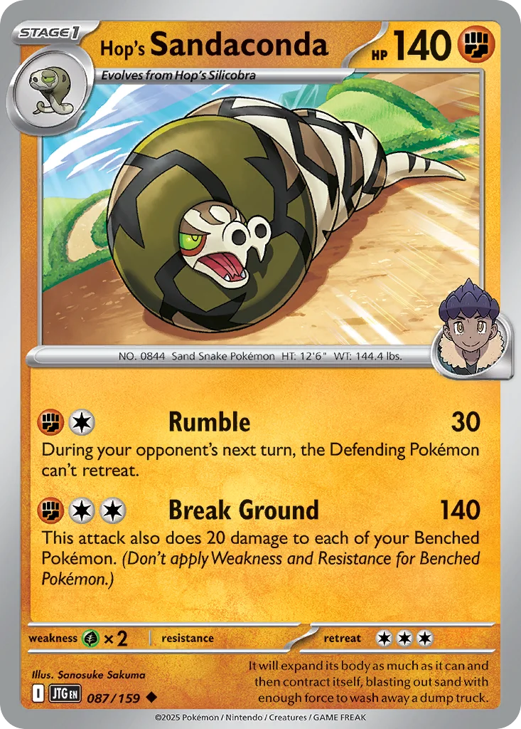 Hop's Sandaconda 087/159 Uncommon
