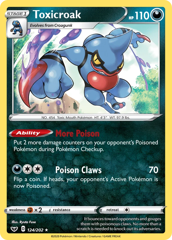 Toxicroak 124/202 Rare holo