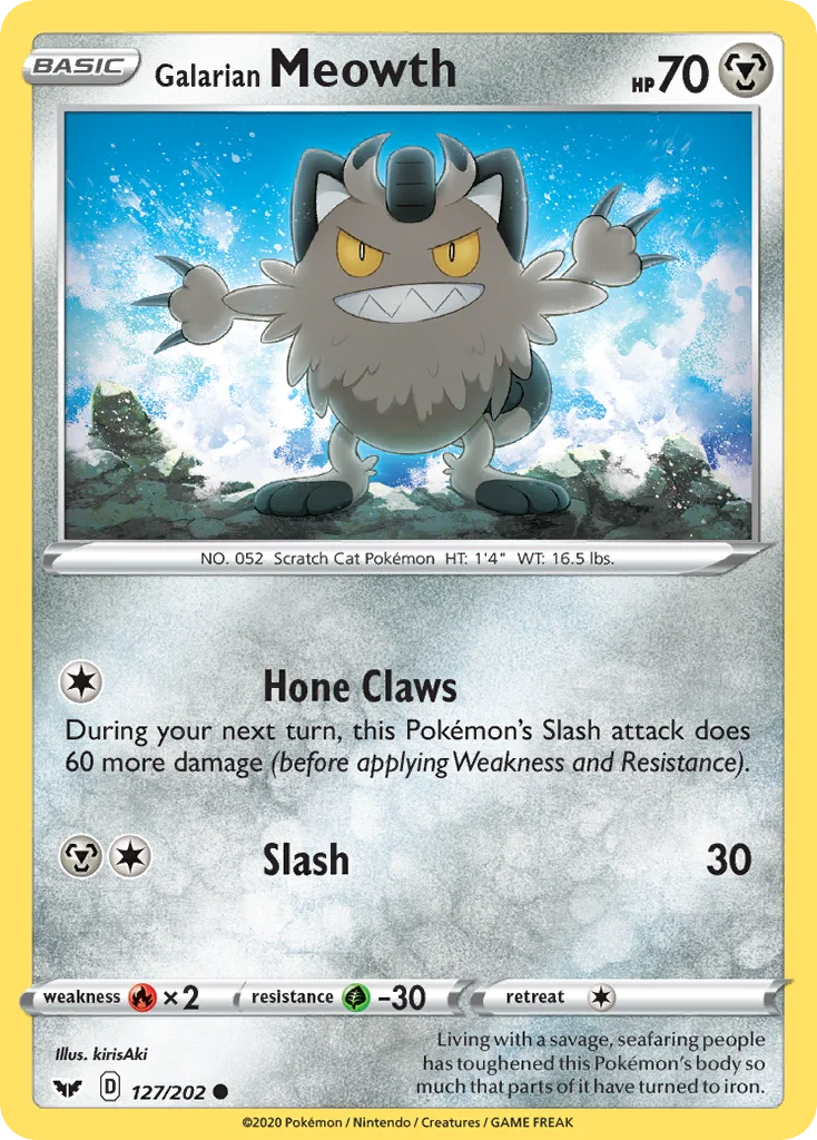 Galarian Meowth 127/202 Common