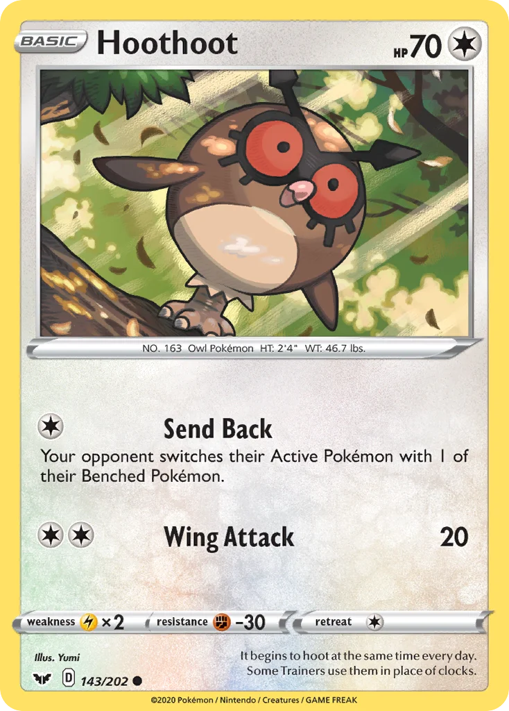 Hoothoot 143/202 Common
