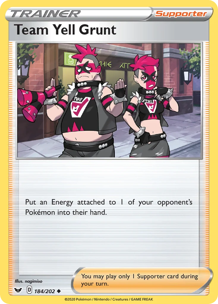Team Yell Grunt 184/202 Uncommon
