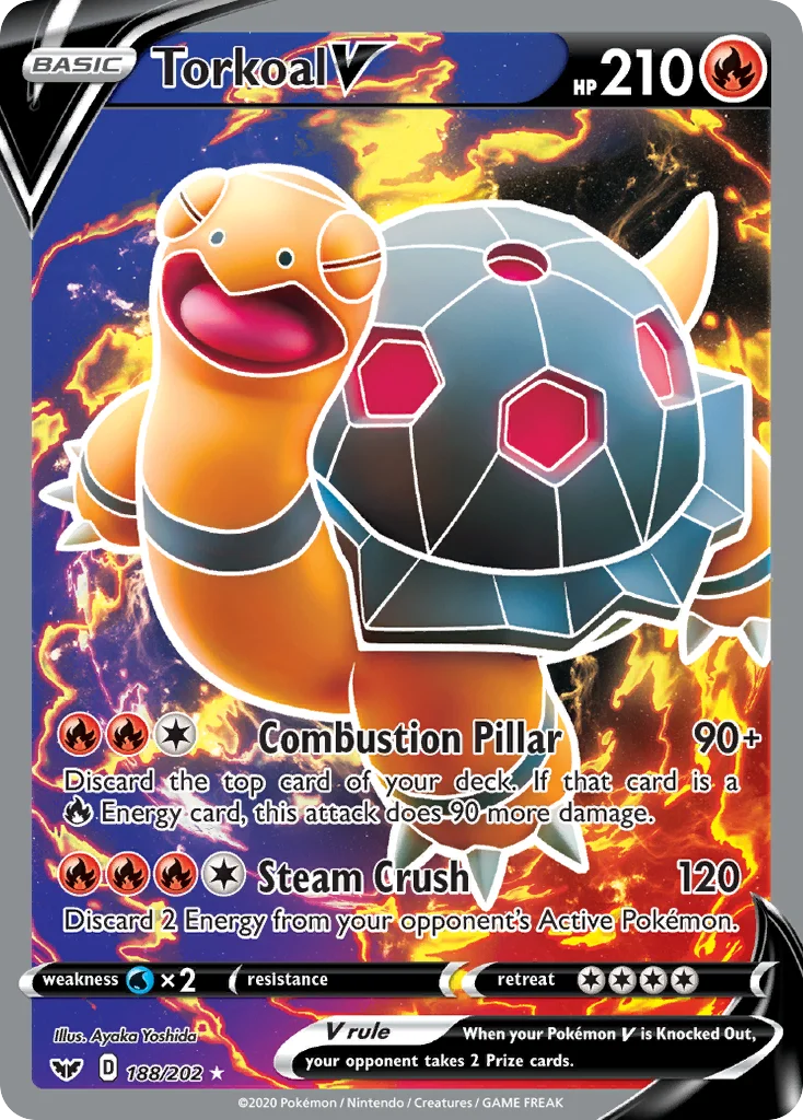 Torkoal V 188/202 Rare ultra
