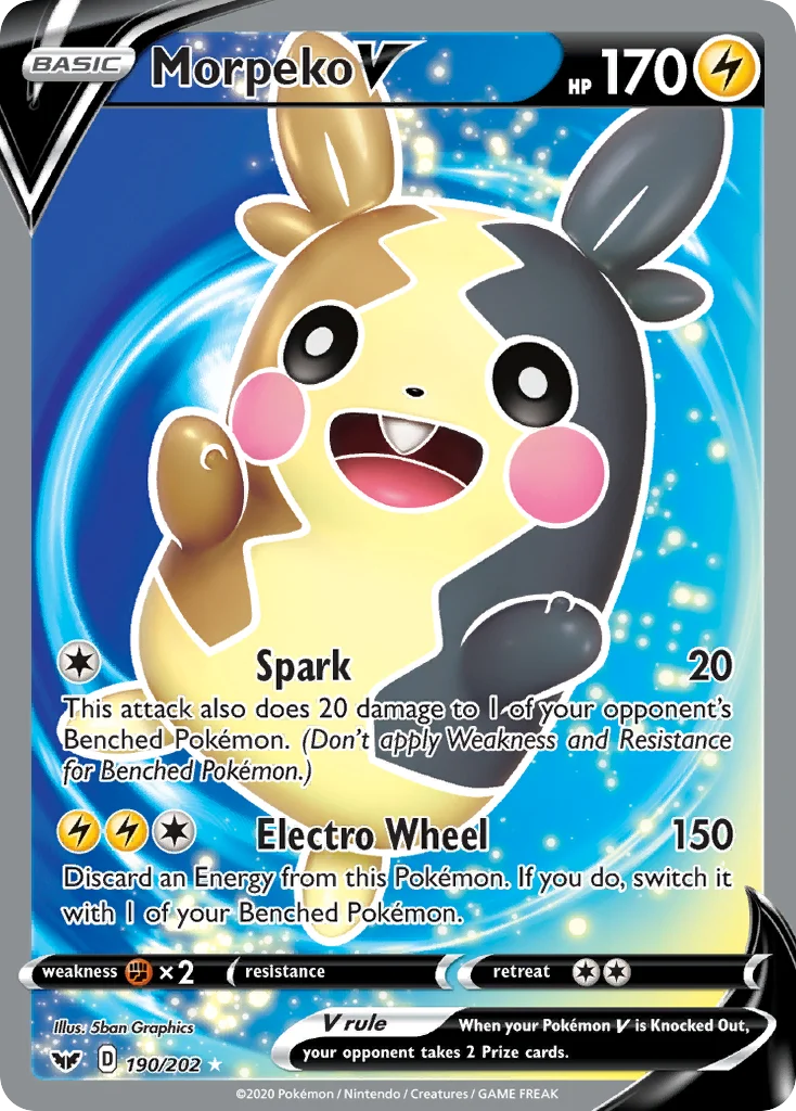 Morpeko V 190/202 Rare ultra