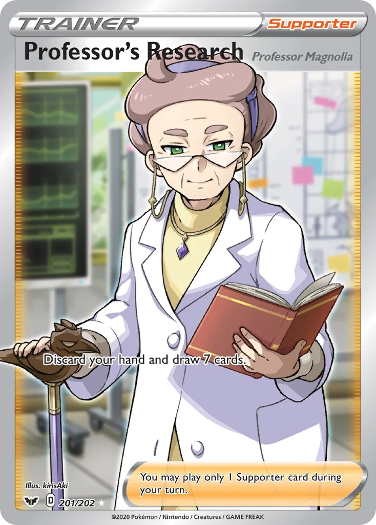 swsh1-201 Professor's Research (Professor Magnolia) 201/202 Rare ultra