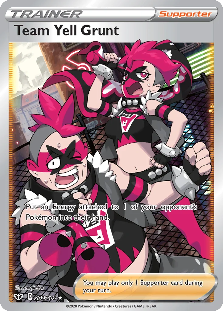 swsh1-202 Team Yell Grunt 202/202 Rare ultra