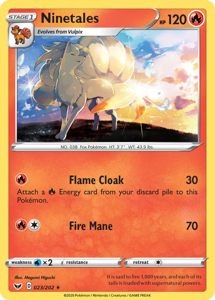 swsh1-23 Ninetales 023/202 Rare