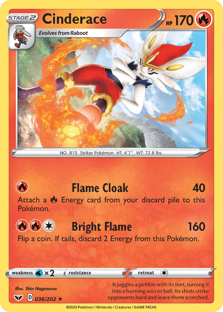 Cinderace 036/202 Rare