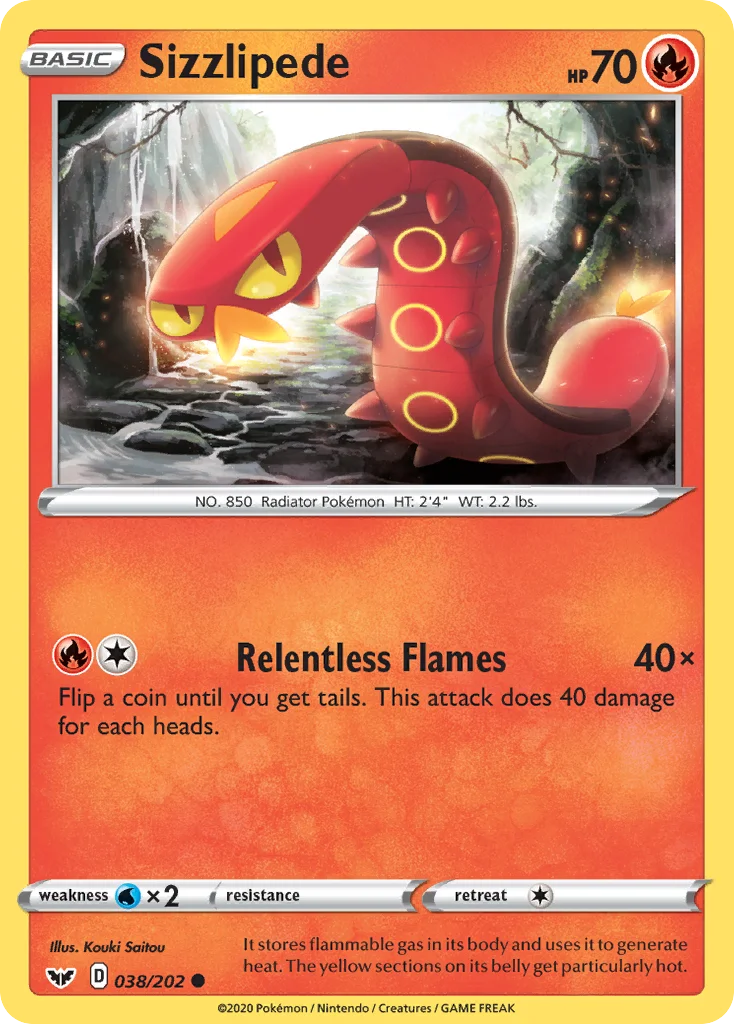 Sizzlipede 038/202 Common