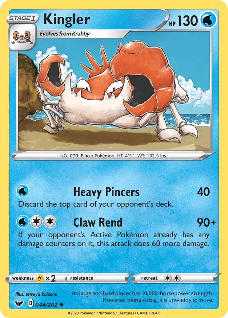 Kingler 044/202 Uncommon