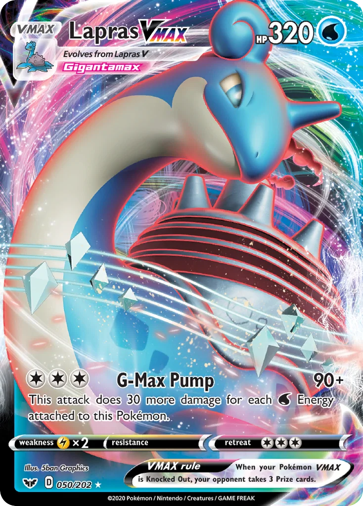 Lapras VMAX 050/202 Rare holo vmax
